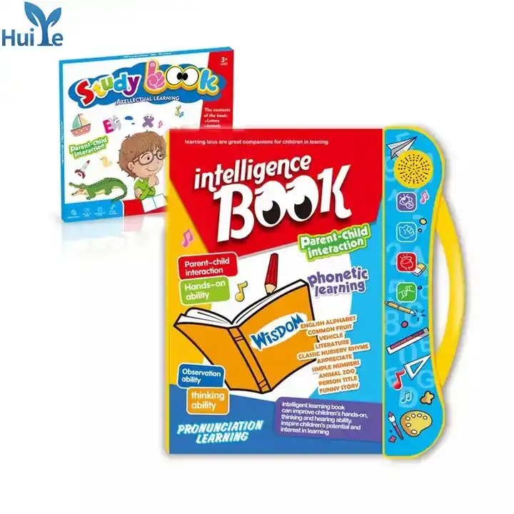 Electronic Books Educational Kids English Letters Words Learning Machine Interactive Sound Book Toddlers Learning E-book